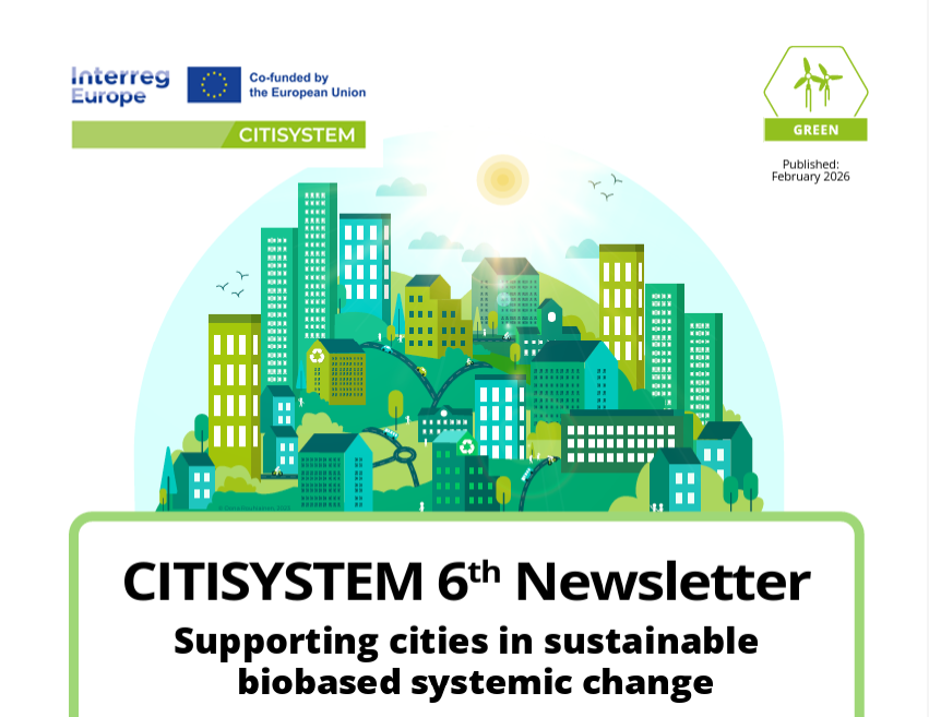 CITISYSTEM Newsletter #6 - Využitie potenciálu obehovej bio-ekonomiky v mestách a regiónoch